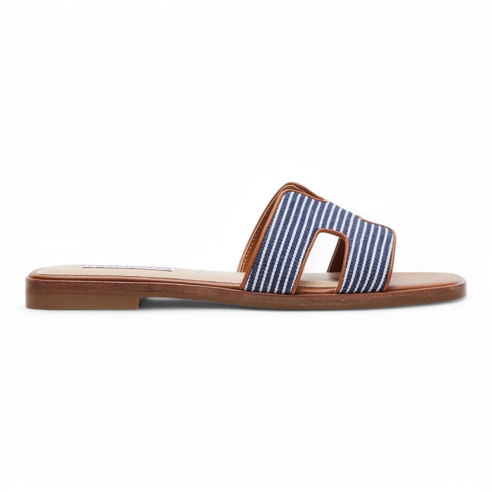 Striped slide sandal from Steve Madden Hadyn H Band for stylish summer footwear