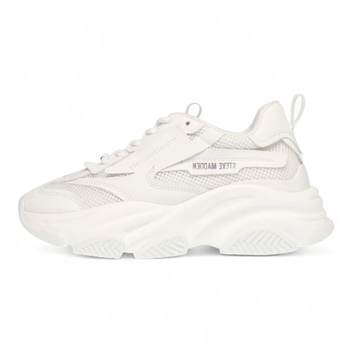 Possession Platform Lace-Up Women's Sneaker - White