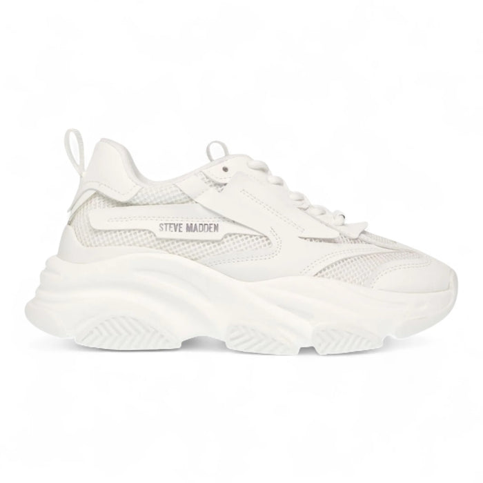 Possession Platform Lace-Up Women's Sneaker - White