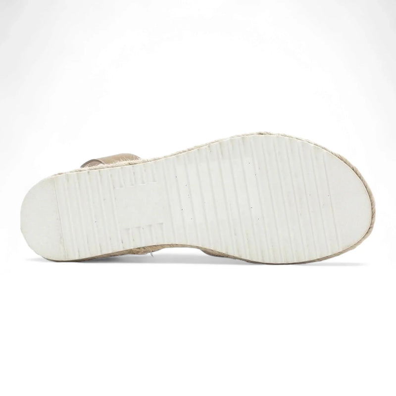 Sole of a light-colored sandal from Summer Platform Wedges collection