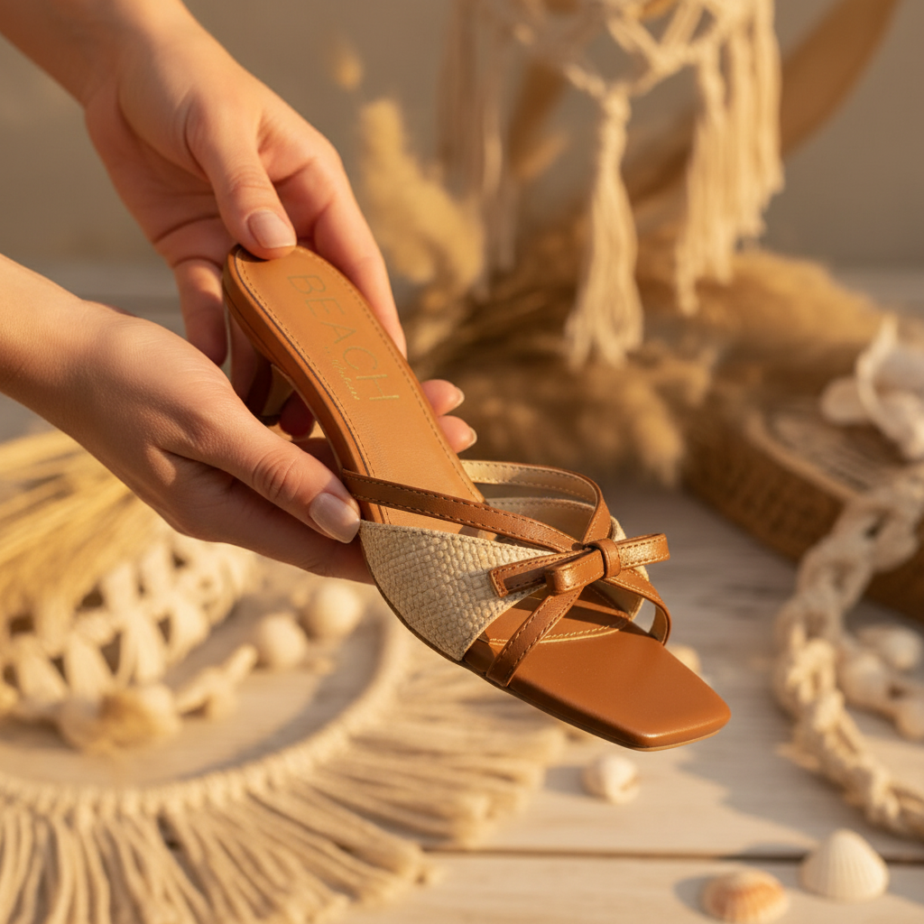Porter Slip-On kitten heel Sandal