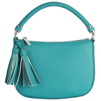 Tassel Charm Shoulder Bag - Turquoise - Shoulder Bags