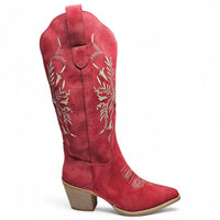 The Flora Suede Western Boots