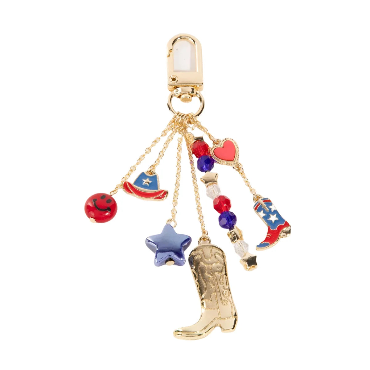 USA Western Cowboy Boots And Hat Bag Charms - Bag Charms