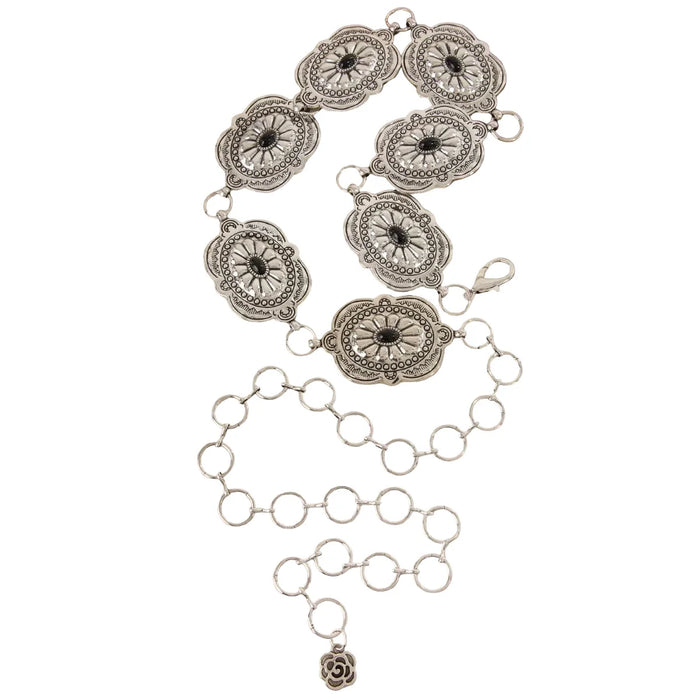 Western Concho Chain Link Belt