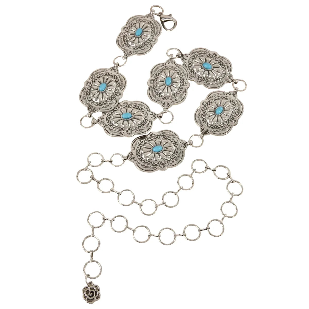 Western Concho Chain Link Belt