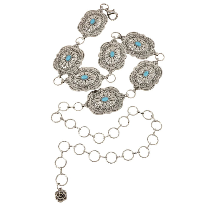 Western Concho Chain Link Belt