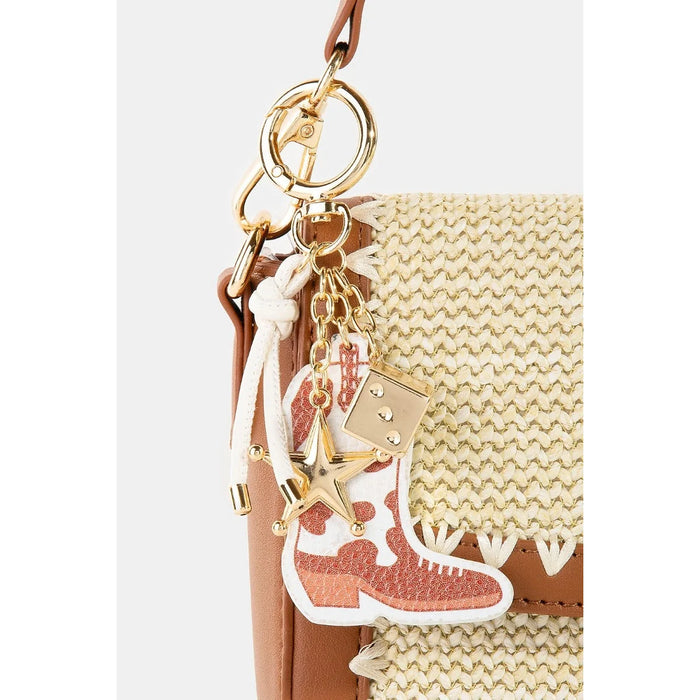 Western Cowboy Boot Dice And Star Bag Charm - Bag Charms